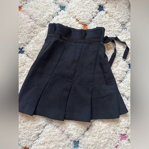 Elegant Black Pleated Skirt
